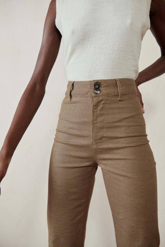  마리아 스탠리 스트레이트 팬츠 루나 팬츠 2.0 하운드투스 팬츠 - MARIA STANLEY