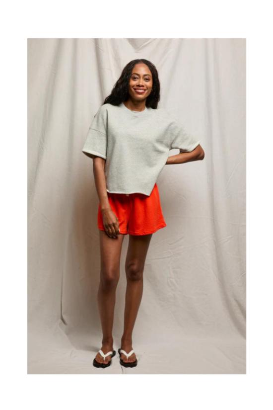  퍼펙트 화이트 티 숏팬츠 , 라일라 프렌치 테리 스웨트 쇼츠 - PERFECT WHITE TEE