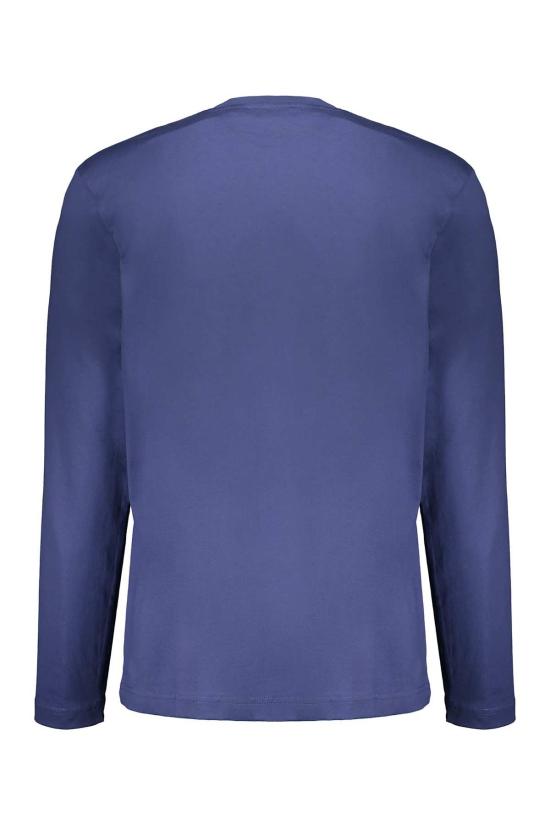  오프화이트 긴팔 티셔츠 다크 블루 긴팔 활용도 높은 티셔츠 다크 블루 - OFF WHITE