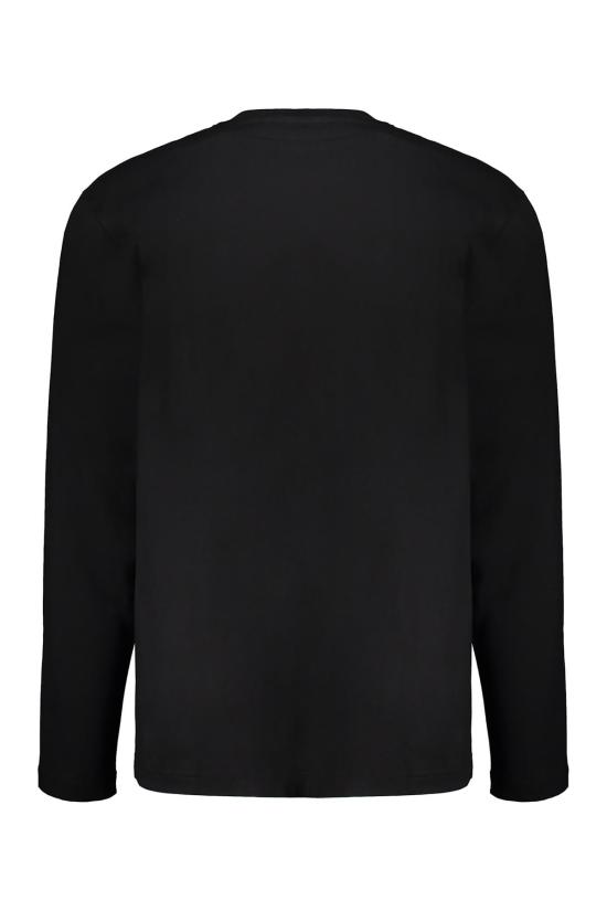  오프화이트 긴팔 티셔츠 (스타일리시한 그래픽 디자인, 블랙) - OFF WHITE