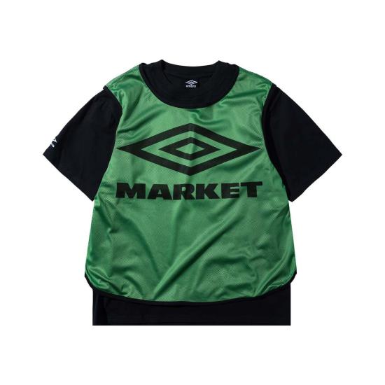  마켓 반팔 티셔츠 X 엄브로 스크림미지 저지 티셔츠