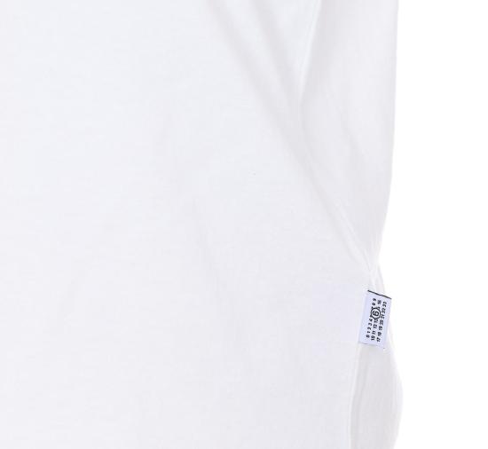  MM6 메종마르지엘라 민소매 티셔츠 Mm6 메종 마르지엘라 로고 탱크탑 화이트 - MM6 MAISON MARGIELA