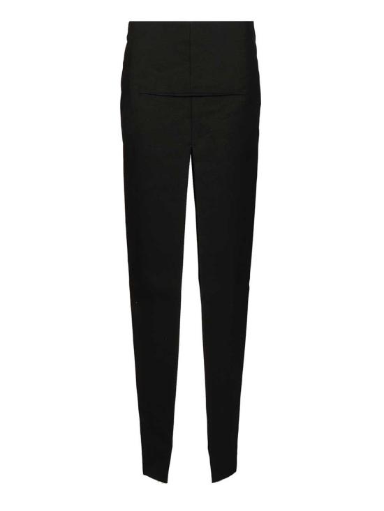  릭 오웬스 롱 스커트 롱 하이웨이스트 버진 울 스커트 블랙