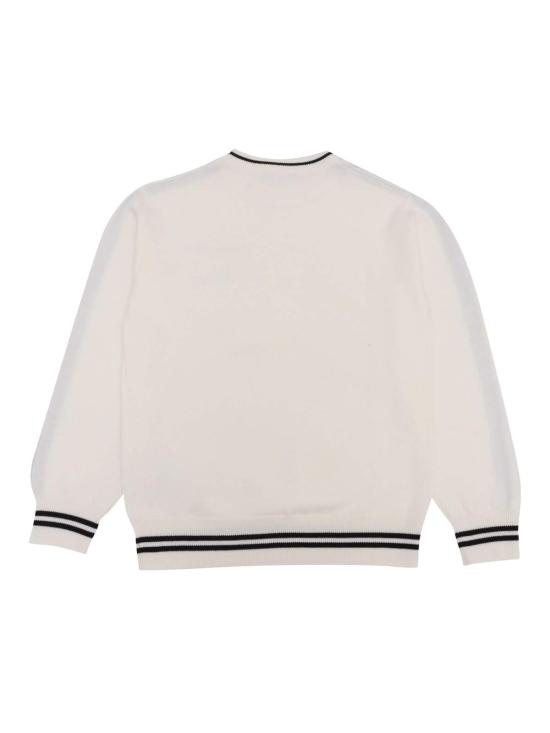  [키즈] 발망 풀오버 키즈 점퍼 화이트 - BALMAIN