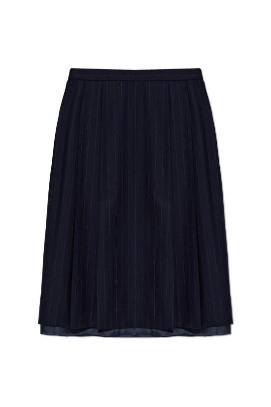  마르지엘라 미디 스커트 메종  스트라이프 패턴  (블루)