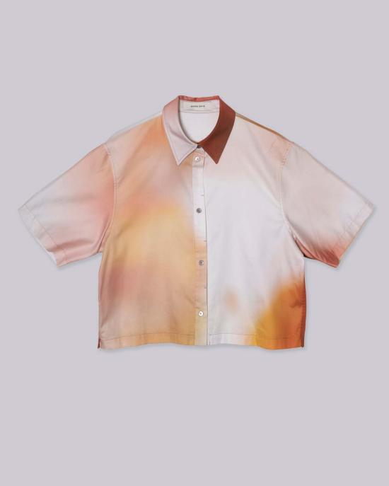  사야카 다비스 뉴욕 민소매 티셔츠 사야카 데이비스 뉴욕 크롭 셔츠 프린트 - SAYAKA DAVIS NEW YORK