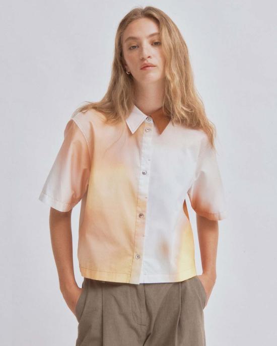  사야카 다비스 뉴욕 민소매 티셔츠 사야카 데이비스 뉴욕 크롭 셔츠 프린트