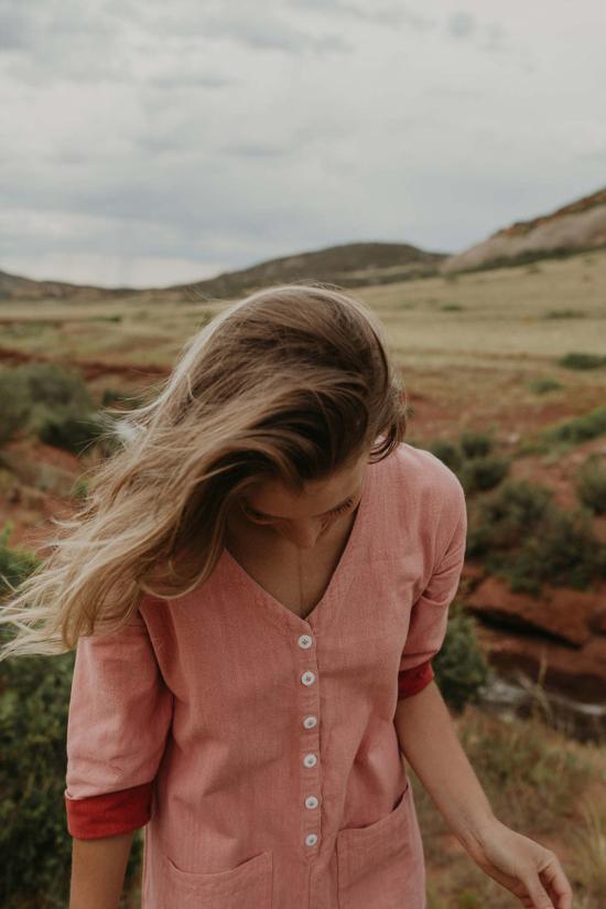  해피 프렌치 갱 점프수트 해피프렌치갱  핑크/매더 - HAPPY FRENCH GANG