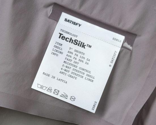  새티스파이 숏팬츠 Satisfy Tech Silk 3' 반바지 - SATISFY