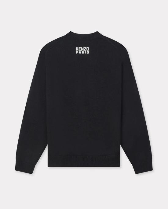  겐조 스웨터 Rws 해피 타이거 점퍼  J 블랙 - KENZO