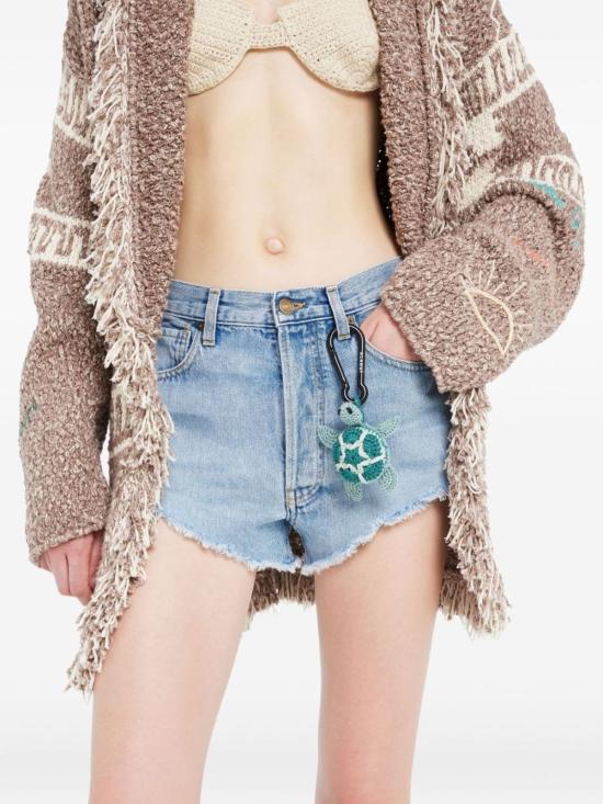  알라누이 키링 코바늘 거북이 모티브 키체인 투명 파란색 - ALANUI