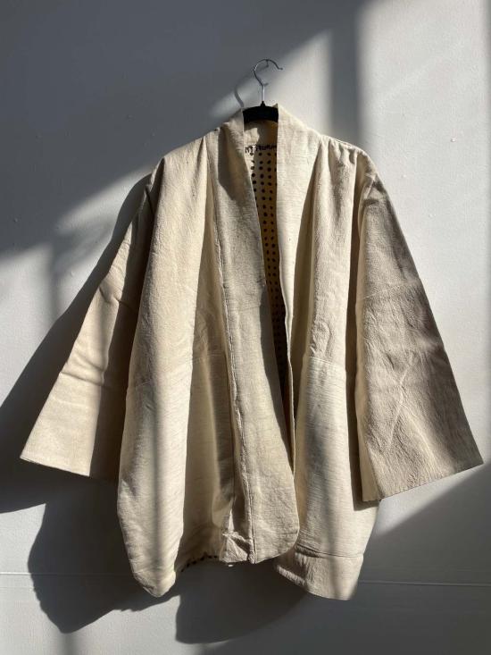  해피 프렌치 갱 트렌치 코트 인사이드 도트 코트 화이트 - HAPPY FRENCH GANG