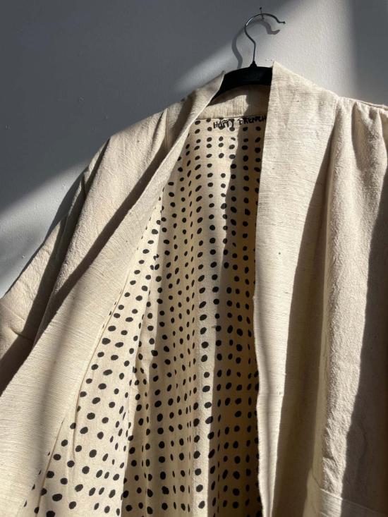  Happy French Gang 트렌치 코트 해피 프렌치 갱 인사이드 도트 코트 화이트 - OTHER BRANDS