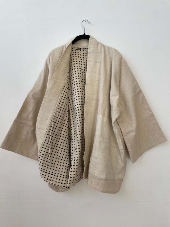  Happy French Gang 트렌치 코트 해피 프렌치 갱 인사이드 도트 코트 화이트 - OTHER BRANDS