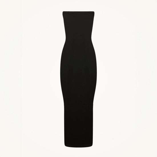  월포드 롱 원피스 울포드 페이탈 드레스 블랙 - WOLFORD