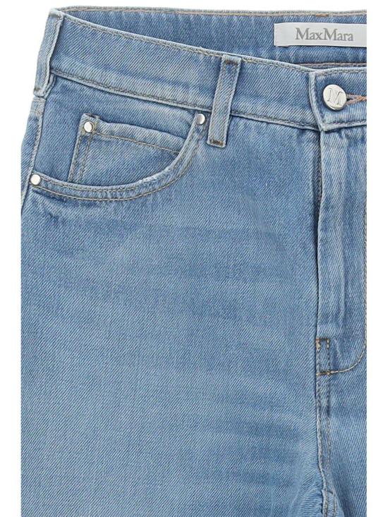  막스마라 데님 팬츠 스트레이트 레그 진 그레이 - MAX MARA