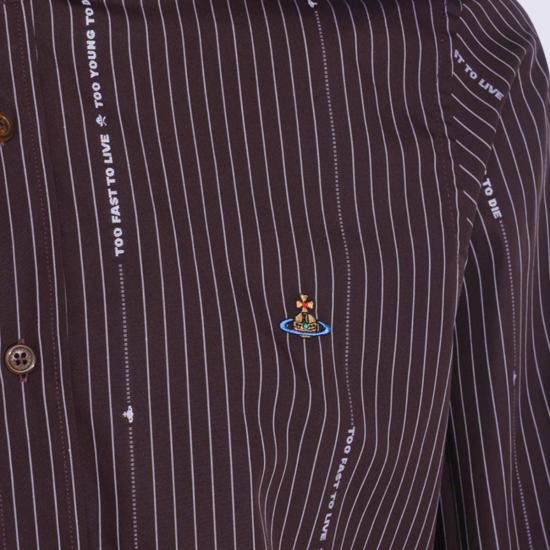  비비안웨스트우드 긴팔 셔츠 비비안 웨스트우드 코튼  브라운 - VIVIENNE WESTWOOD