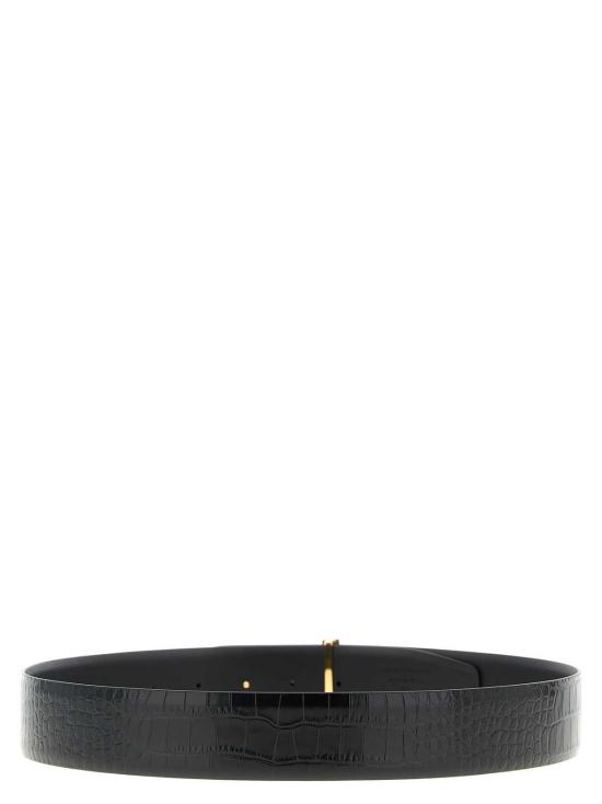  톰포드 가죽 벨트 톰 포드 리버서블 크로커다일  블랙 - TOMFORD