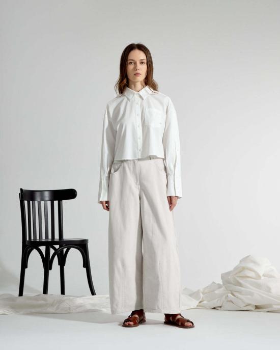  Future Classics 스트레이트 팬츠 퓨처 클래식 벌룬 워크 팬츠 퓨어 화이트 - OTHER BRANDS