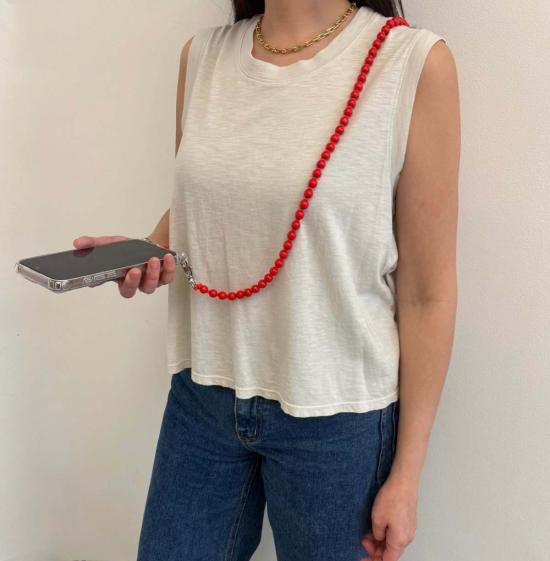  잇이즈웰 LA 목걸이/팬던트 It Is Well L.A. 휴대폰 목걸이 빨간색 - IT IS WELL L.A.