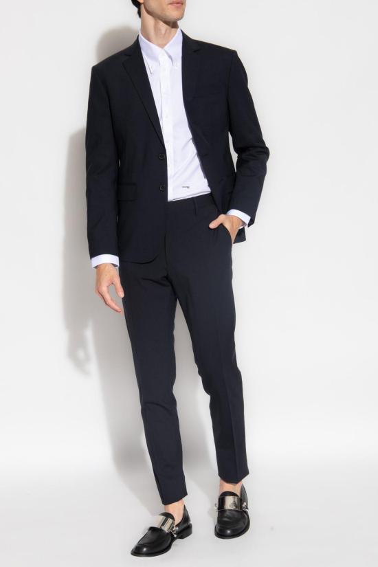  디스퀘어드2 긴팔 셔츠 Dsquared2 로고  (화이트) - DSQUARED2