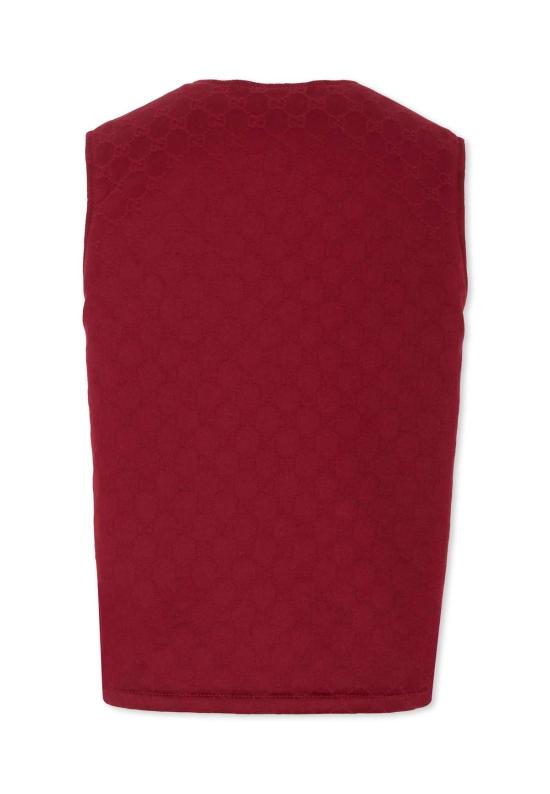  [키즈] 구찌 자켓 GG 자카드 베스트 레드 - GUCCI