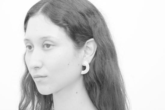  레이어스 이어링 실버 문  메탈릭 - LLAYERS