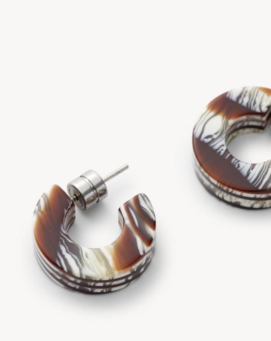  Brown 이어링 브라운 뮤즈 후프 - OTHER BRANDS