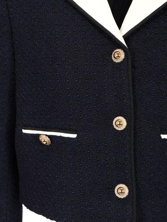  셀프 포트레이트 자켓 부클 재킷 블루 - SELF PORTRAIT