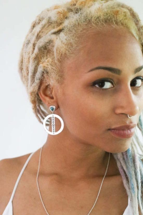  시에라 윈터 주얼리 이어링 블루스템 귀걸이 (은/천연 터키석) - SIERRA WINTER JEWELRY