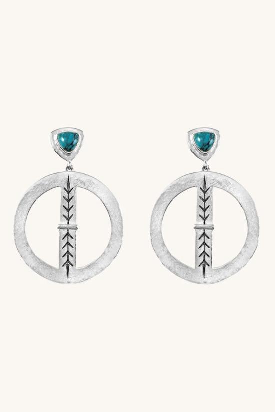  시에라 윈터 주얼리 이어링 블루스템 귀걸이 (은/천연 터키석)