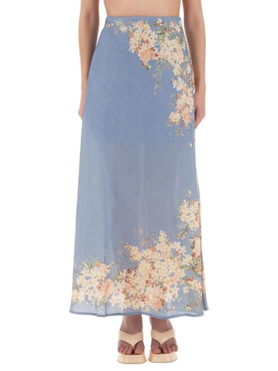  짐머만 롱 스커트 캐스케이디안  베이비 블루