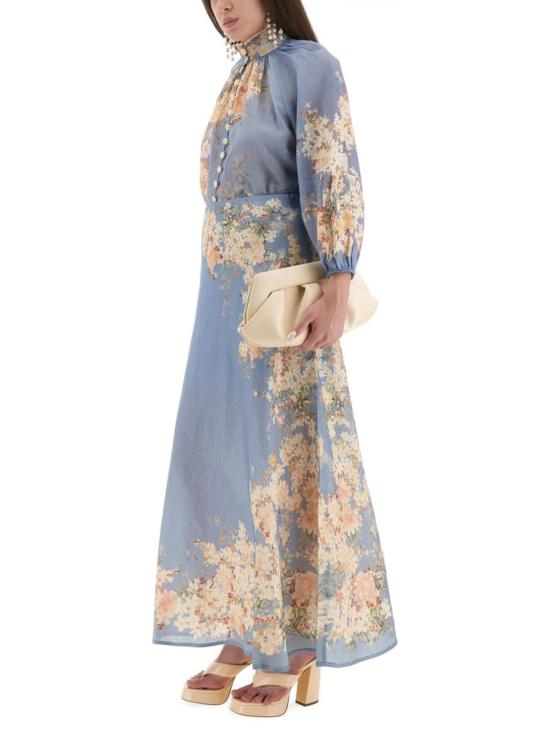  짐머만 롱 스커트 캐스케이디안  베이비 블루 - ZIMMERMANN