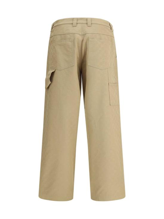  구찌 스트레이트 팬츠 코튼  비스크 - GUCCI