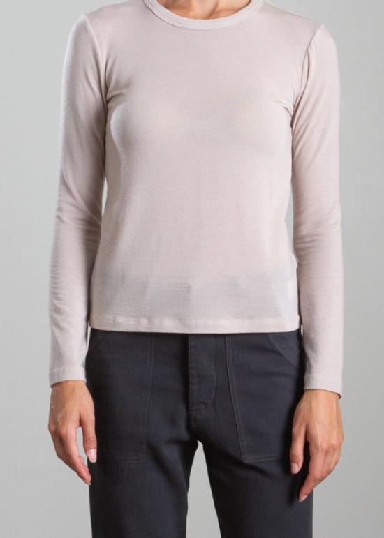  파라오 긴팔 티셔츠 지미 티 캐시미어 저지 티셔츠 누드