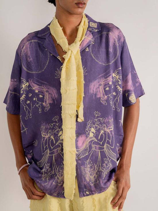  IKKIVI 셔츠 이키비 파드마 셔츠 퍼플