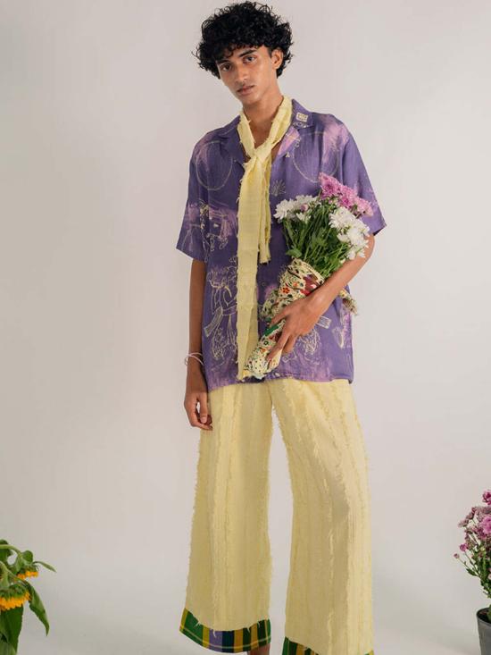  IKKIVI 셔츠 이키비 파드마 셔츠 퍼플 - IKKIVI