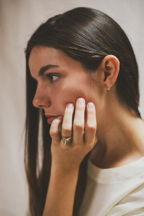  Uni 이어링 유니 주얼리 크레센트 스터드 브론즈 - OTHER BRANDS