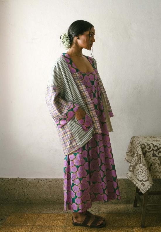  이키비 자켓 블루밍 리버서블 오버레이 재킷