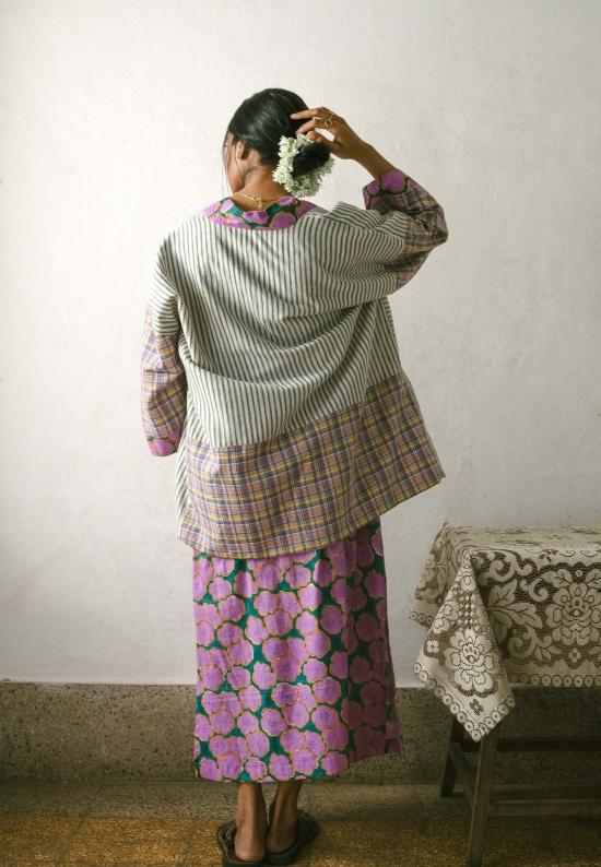  이키비 자켓 블루밍 리버서블 오버레이 재킷 - IKKIVI