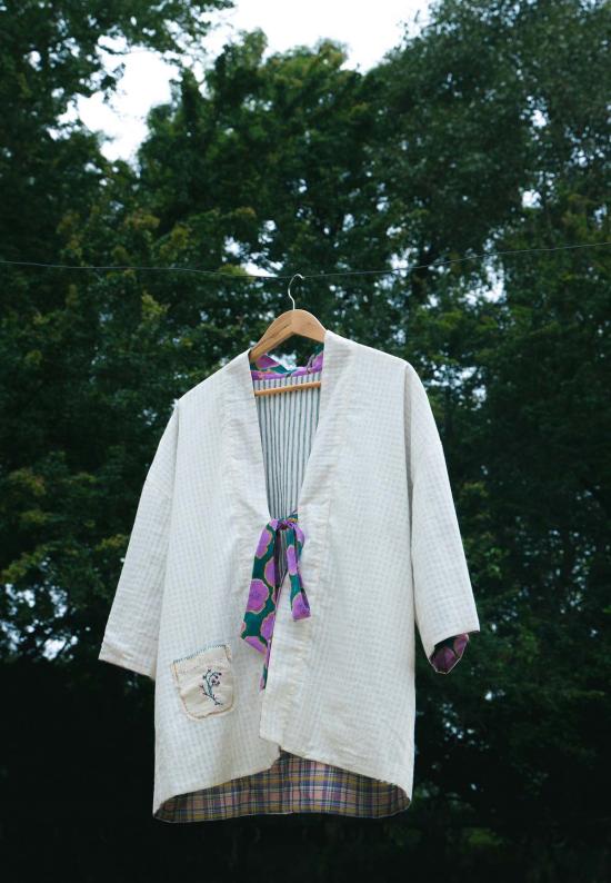  이키비 자켓 블루밍 리버서블 오버레이 재킷 - IKKIVI