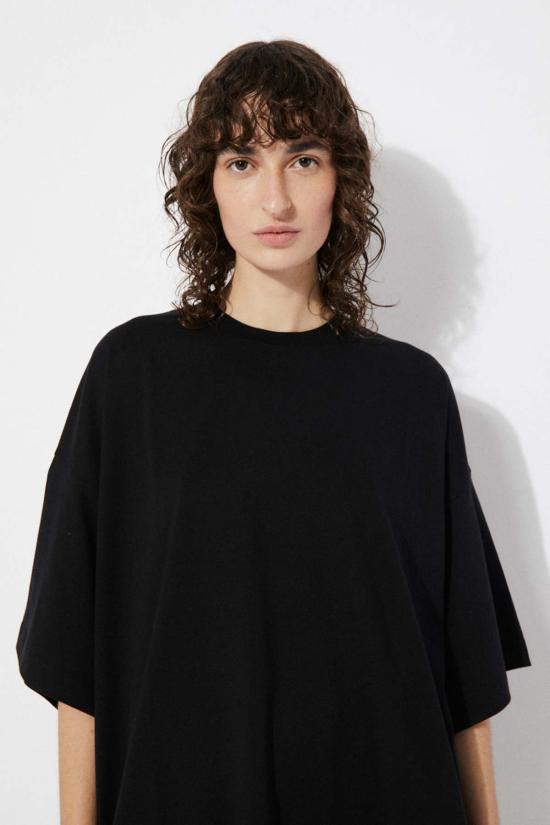  리타 반팔 티셔츠 로우 아바 티 블랙