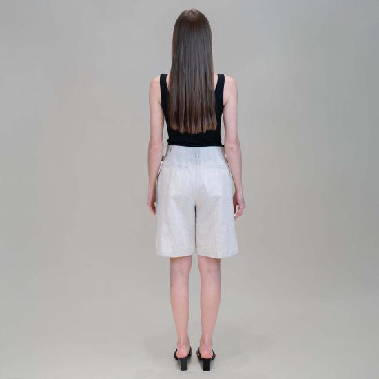  포망데레 숏팬츠 포만데레 버뮤다 쇼츠 화이트 - POMANDERE