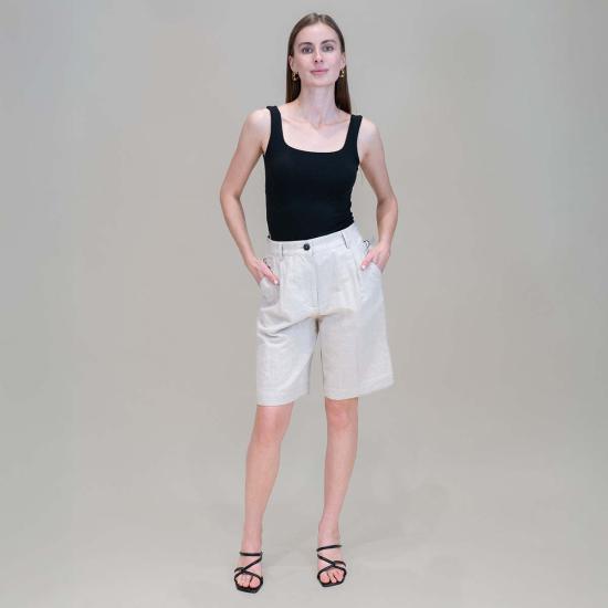  포망데레 숏팬츠 포만데레 버뮤다 쇼츠 화이트