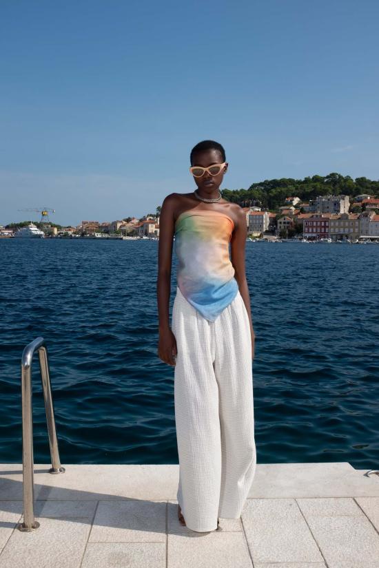  언타이틀드 인 모션 스트레이트 팬츠 무제 인 모션 닐라 팬츠 말리 스트라이프 - UNTITLED IN MOTION