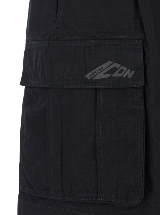  디스퀘어드2 숏팬츠 Dsquared2 Icon New Generation 카고 반바지 블랙 - DSQUARED2