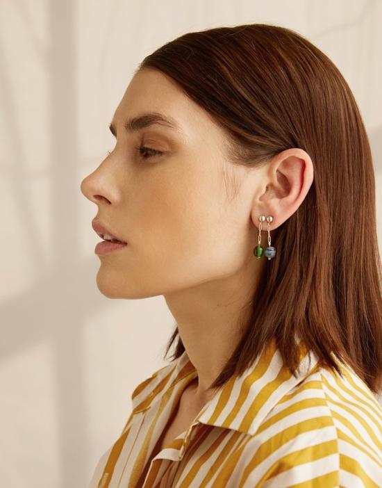  클레드 이어링 스몰 드롭  스털링 실버