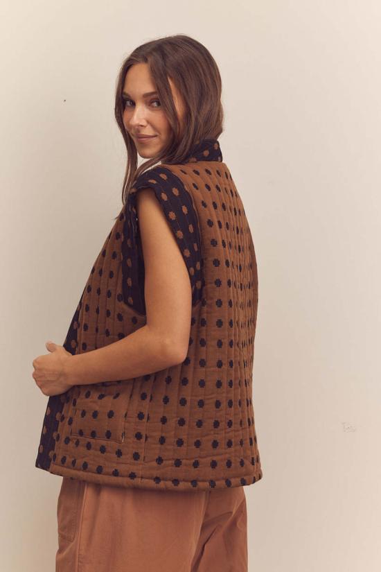  아멘테 베스트 퀼팅 타이 웨이스트  모카 - AMENTE