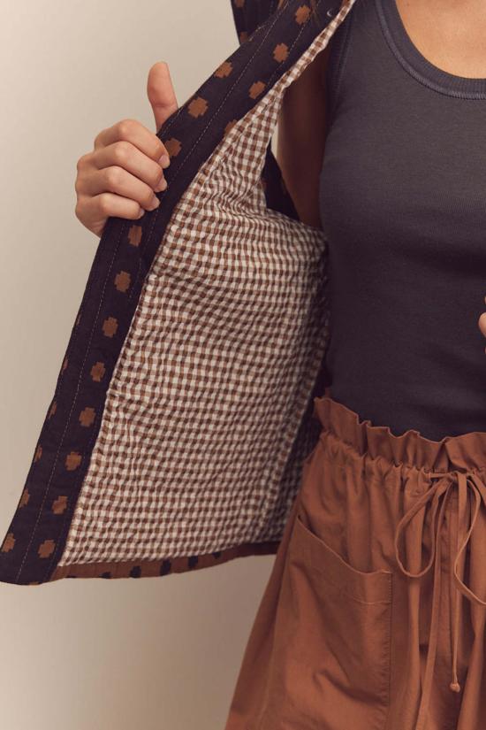  아멘테 베스트 퀼팅 타이 웨이스트  모카 - AMENTE