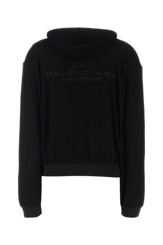  발렌시아가 스웨터 스몰핏 지퍼업 블랙 - BALENCIAGA